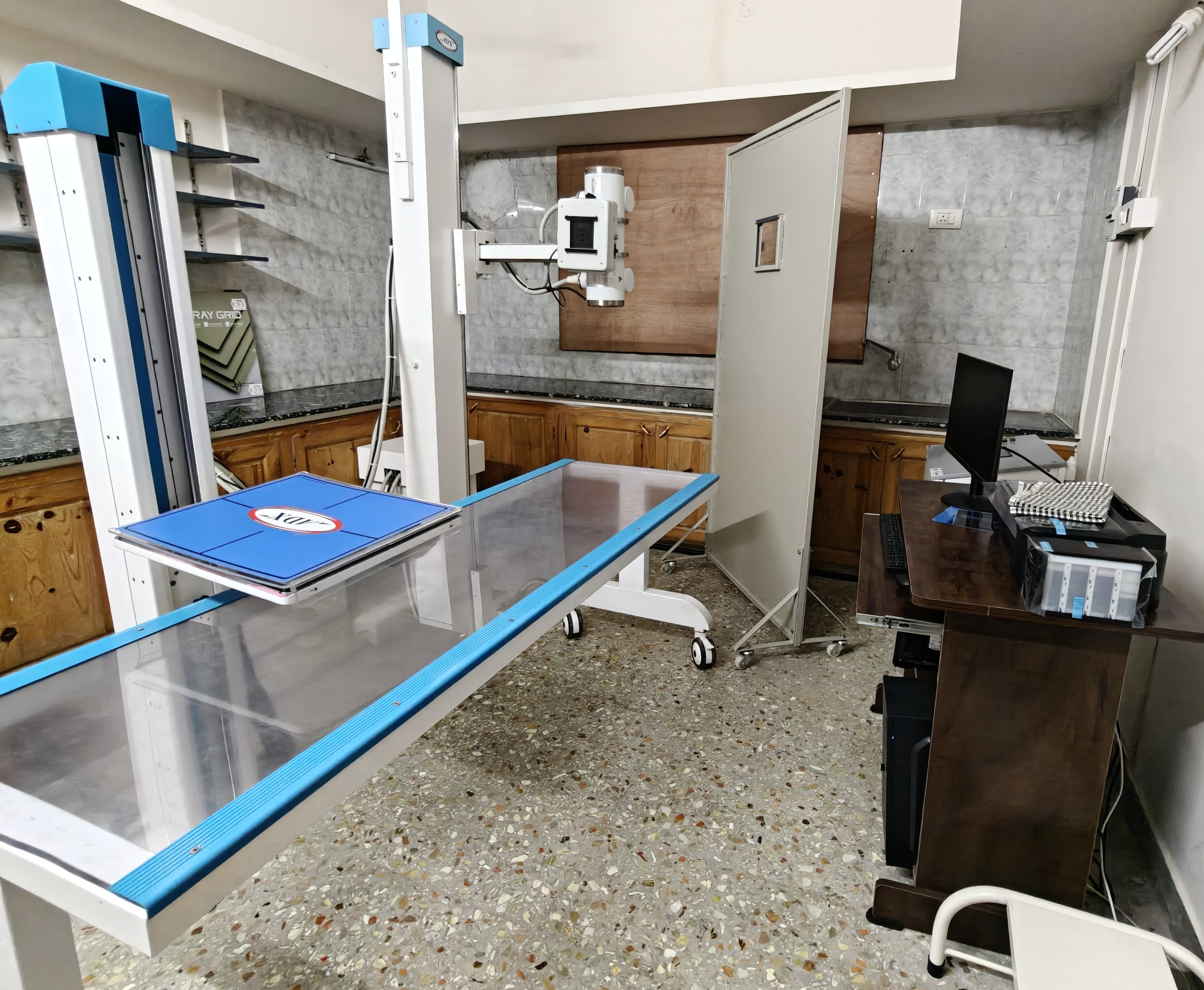 Digital X ray room at OrthoCure Bone and Joint Speciality Clinic Thirumullaivoyal