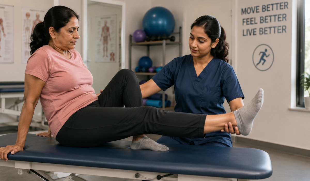 Quadriceps strengthening exercise for knee pain rehabilitation
