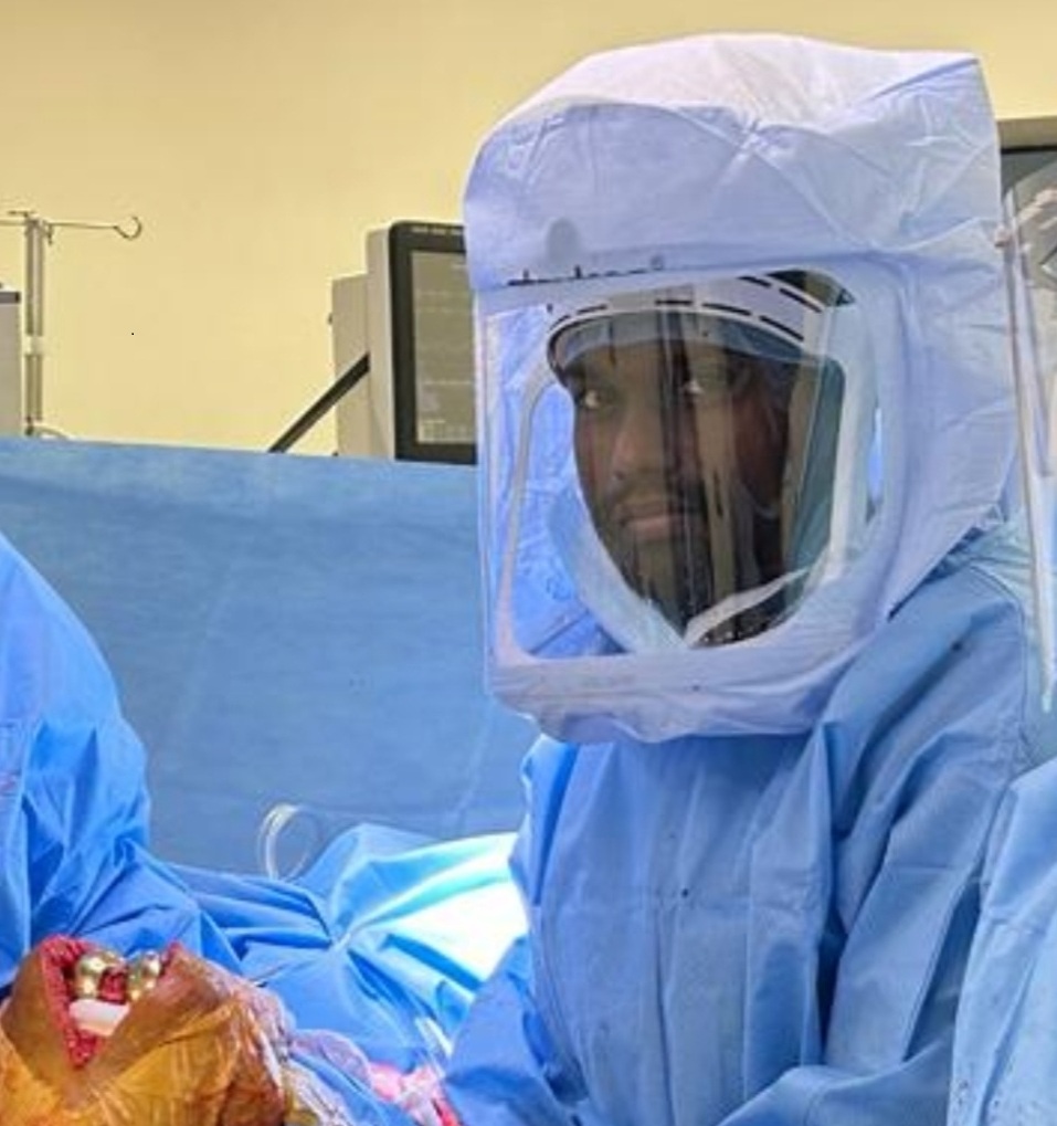 Dr Sumesh Subramanian in surgery