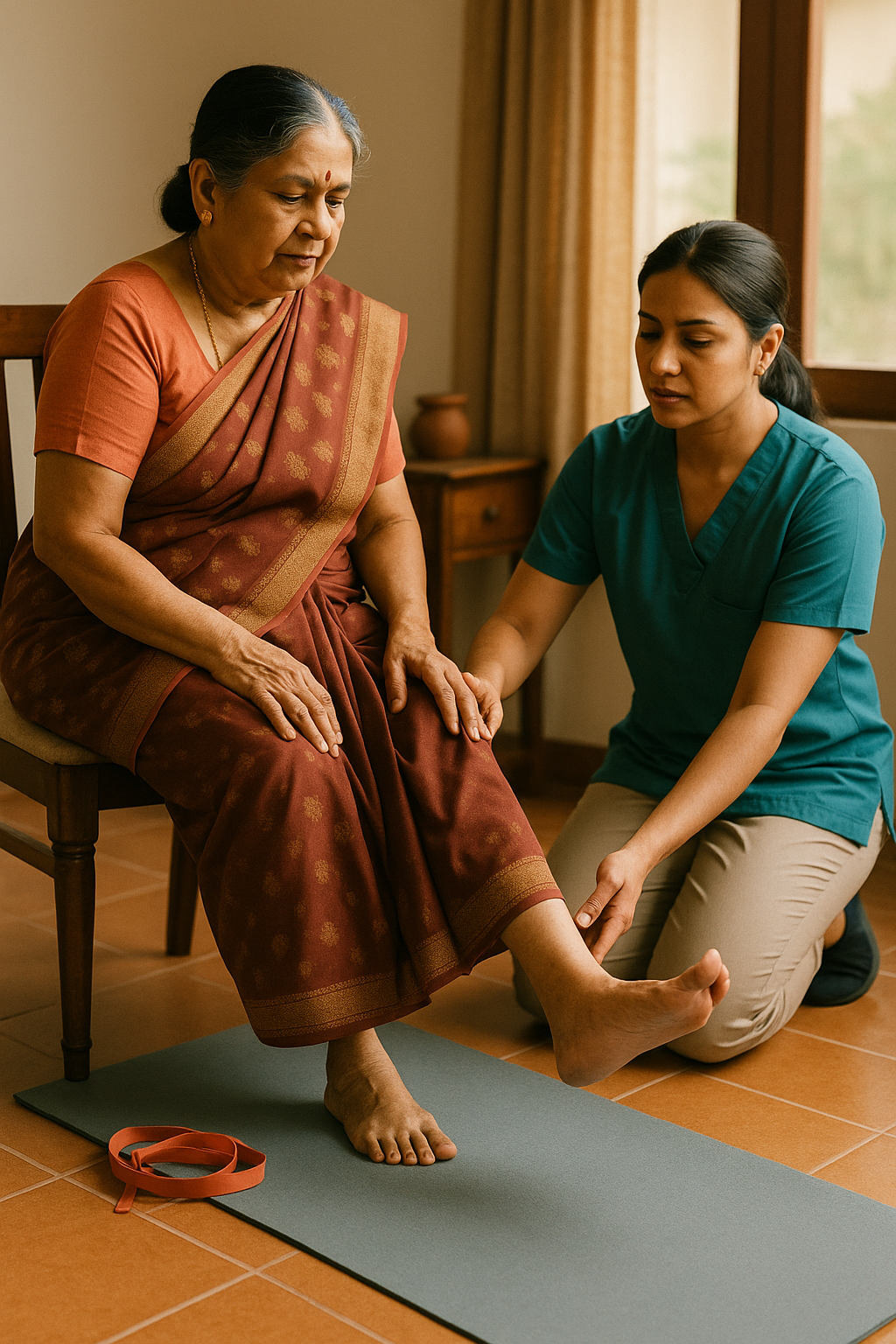Supervised exercise therapy with physiotherapist